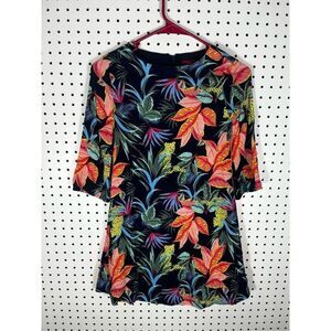 Girls S.Oliver tropical floral jungle print dress size M